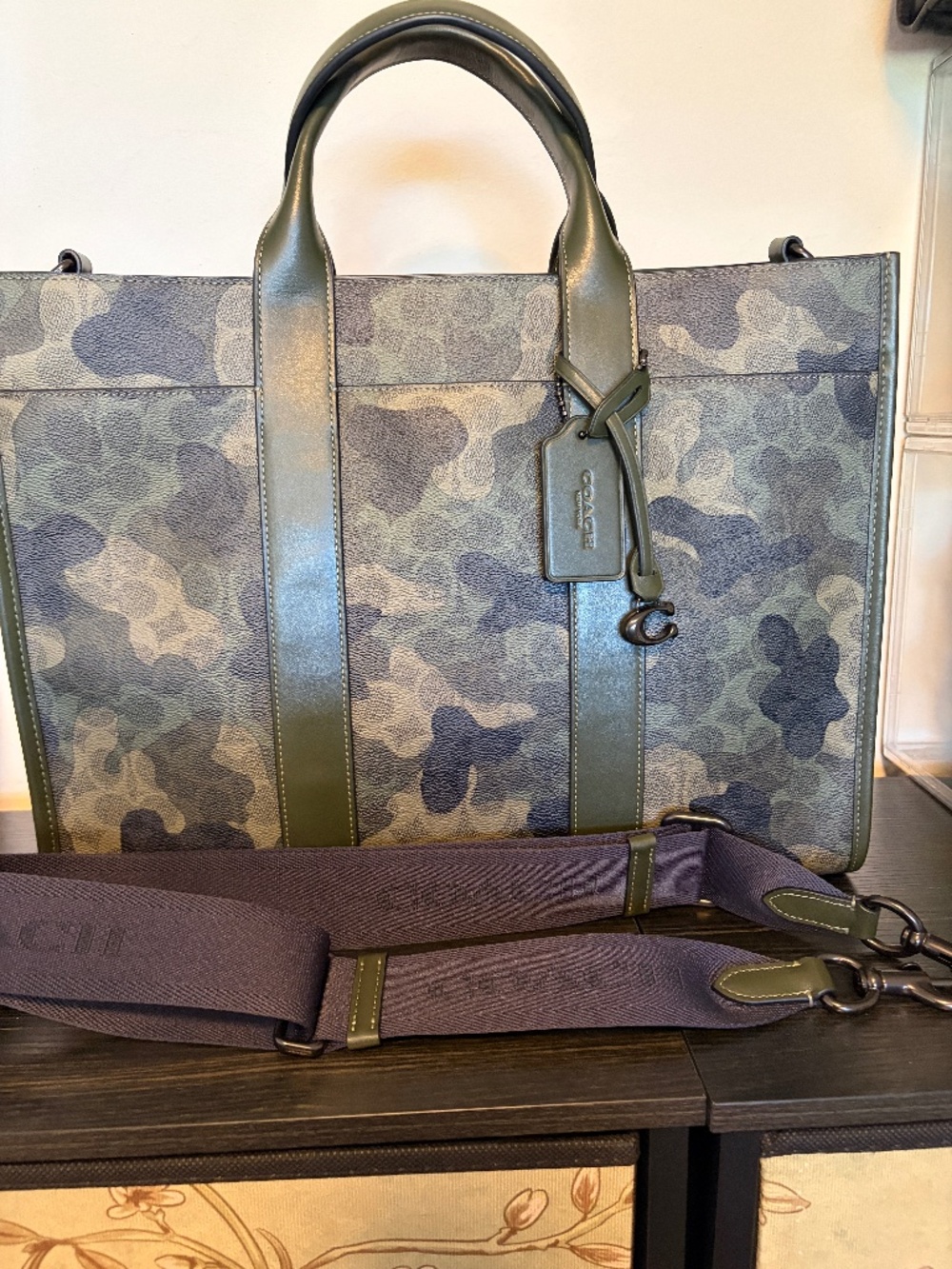 Coach Wesley Tote in Camouflage Signature Canvas – Edgy & Rare! - EUC